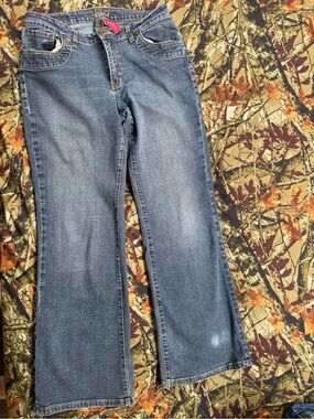 Jag Jeans Size 16 Medium Wash Stretch Bootcut Jeans Blue Denim Fit Specialists